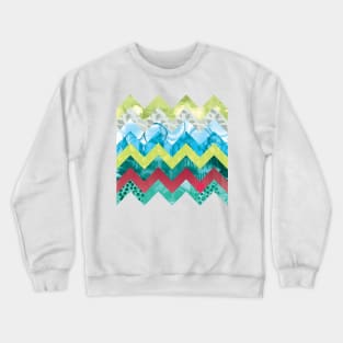 Zingy Chevron Crewneck Sweatshirt